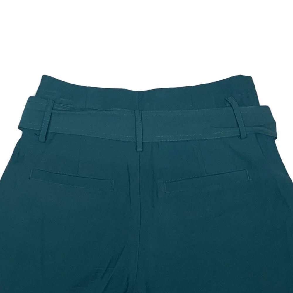 A New Day Teal Paperbag Waist Belted Shorts | High Rise Size 4 - Picture 13 of 15